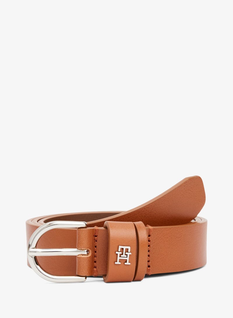 TOMMY HILFIGER Essential TH Monogram Leather Belt - Image 1